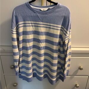Vineyard Vines Blue and White Crewneck Sweater